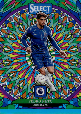 2024-25 Pedro Neto Panini Select EPL STAINED GLASS SP #20 Chelsea FC