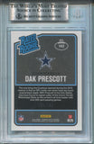 2016 Dak Prescott Donruss Iptic AQUA RATED ROOKIE 034/299 RC BGS 9 #162 Dallas Cowboys 5727