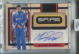 2026 Michael McDowell Panini Turn Four PURPLE TEAM ICONS SIGNATURES AUTO 12/25 AUTOGRAPH #TM-MMD NASCAR