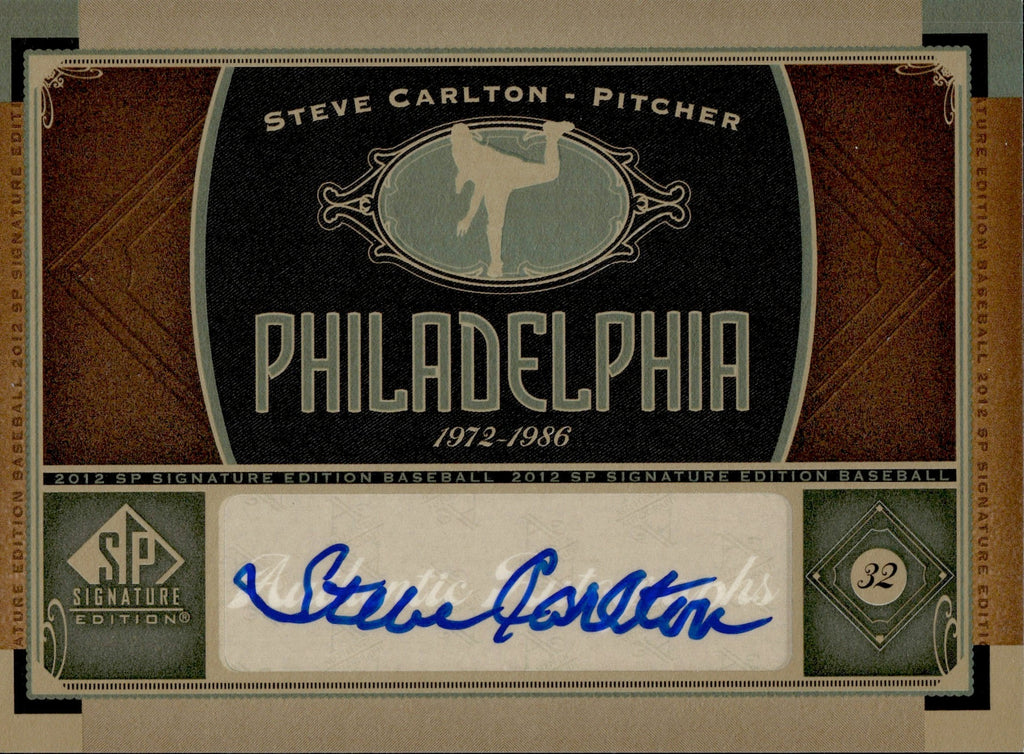 2012 Steve Carlton Upper Deck SP Signature Edition AUTO AUTOGRAPH #PHI