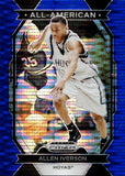 2024 Allen Iverson Panini Prizm Draft Picks BLUE PULSAR ALL-AMERICAN 73/99 #18 Philadelphia 76ers