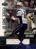 2004 Tom Brady Upper Deck Game JERSEY RELIC #TB-GJ New England Patriots
