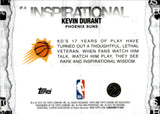 2025-26 Kevin Durant Topps Chrome INSPIRATIONAL BLUE REFACTOR 048/150 #IP-4 Phoenix Suns