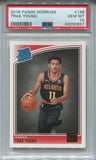 2018-19 Trae Young Panini Donruss RATED ROOKIE RC PSA 10 #198 Atlanta Hawks 0657
