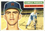 1956 Camilo Pascual Topps WHITE BACK #98 Washington Nationals BV $20