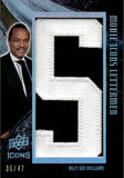 2008 Billy Dee Williams Upper Deck Icons MOVIE ICONS LETTERMAN "S" #BW4 Brian's Song