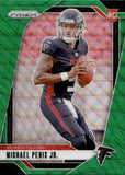 2024 Michael Penix Jr. Panini Prizm GREEN WAVE ROOKIE RC #378 Atlanta Falcons