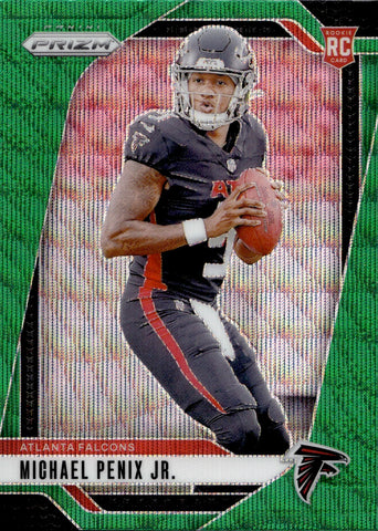 2024 Michael Penix Jr. Panini Prizm GREEN WAVE ROOKIE RC #378 Atlanta Falcons