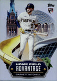 2023 Garrett Mitchell Topps Update Series ROOKIE HOME FIELD ADVANTAGE RC #HA-24 Milwaukee Brewers