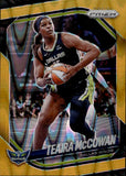2025 Teaira McCowan Panini Prizm WNBA GOLD SEISMIC 09/10 #48 Dallas Wings