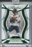2025 Caleb Williams Panini Flawless EMERALD GREEN 4/5 #10 Chicago Bears