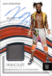 2023 Kofi Kingston Panini Immaculate Collection WWE SHIRT AUTO 25/99 AUTOGRAPH RELIC #MA-KKG Monday Night Raw