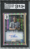 2022-23 Tommaso Mancini Topps Chrome Juventus Bowman Chrome Prospects 1ST BOWMAN REFRACTOR AUTO AUTOGRAPH SGC 9.5/10 #BC-TM Next Gen