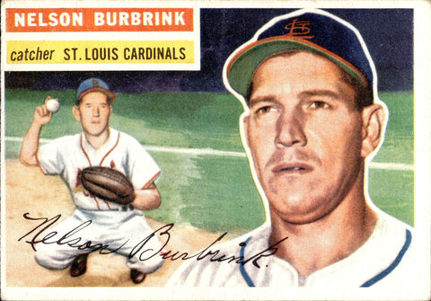 1956 Nelson Burbrink Topps #27 St. Louis Cardinals BV $12