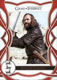 2020 Sandor Clegane The Hound Rittenhouse Game of Thrones THE COMPLETE SERIES THE CAST RED PARALLEL 12/75 #C17