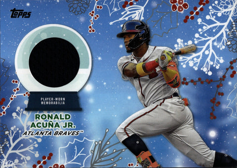 2023 Ronald Acuna Jr. Topps Holiday JERSEY RELIC #RC-RAJ Atlanta Braves