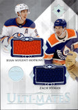2023-24 Ryan Nugent-Hopkins Zach Hyman Upper Deck Ultimate ULTI-MATES DUAL JERSEY RELIC #UTM-NH Edmonton Oilers