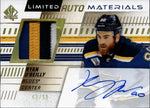 2019-20 Ryan O'Reilly Upper Deck SP Authentic LIMITED AUTO MATERIALS PATCH 43/50 AUTOGRAPH RELIC #47 St. Louis Blues
