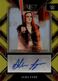 2023 Alba Fyre Panini Select WWE GOLD SIGNATURE SELECTIONS AUTO 09/10 AUTOGRAPH #SLA-FR NXT