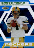 2006 Brett Favre Topps Finest MOMENTS BLUE REFRACTOR 086/299 #BF1 Green Bay Packers HOF
