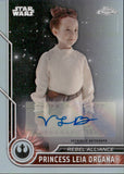 2023 Topps Chrome Star Wars Autograph Vivien Lyra Blair as Princess Leia Organa #17