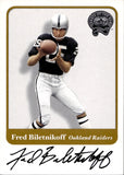 2001 Fred Biletnikoff Fleer Greats of the Game AUTO AUTOGRAPH #NA Oakland Raiders HOF