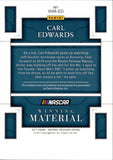 2017 Carl Edwards Panini National Treasures NASCAR WINNING MATERIAL FIRE SUIT AUTO 11/20 AUTOGRAPH RELIC #WM-ED Infinity