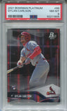 2021 Dylan Carlson Bowman Platinum ROOKIE RC PSA 8 #86 St. Louis Cardinals 1805