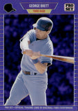 2024 George Brett Leaf National Convention Pro Set PURPLE 3/4 #PSB-30 Kansas City Royals HOF