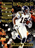 1998 Randy Moss Fleer Ultra CAUGHT IN THE DRAFT ROOKIE RC #8CD Minnesota Vikings HOF