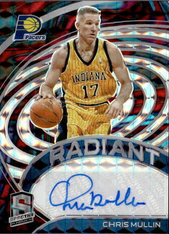 2020-21 Chris Mullin Panini Spectra RADIANT INTERSTELLAR AUTO 13/25 AUTOGRAPH #RSI-CMU Indiana Pacers HOF
