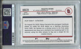 2024 Masyn Winn Topps Chrome Update ROOKIE BLUE GREEN LAVA LAMP REFRACTOR 058/125 PSA 10 RC #USC23 St. Louis Cardinals 2103 *Case Scratches*
