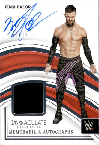 2023 Finn Balor Panini Immaculate Collection WWE SHIRT AUTO 50/99 AUTOGRAPH RELIC #MA-FBL Monday Night Raw