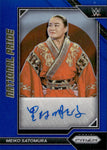 2023 Meiko Satomura Panini Chronicles PRIZM BLUE NATIONAL PRIDE AUTO 02/49 AUTOGRAPH #NP-MST NXT