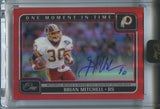 2024 Brian Mitchell Panini One RED ONE MOMENT IN TIME AUTO 13/60 AUTOGRAPH #399 Washington Redskins