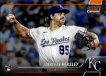 2022 Jonathan Heasley Topps Stadium Club Chrome ORANGE REFRACTOR ROOKIE 19/25 RC #269 Kansas City Royals