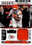 2024 Xavier Worthy Panini Contenders ROOKIE TICKET JERSEY Kansas City Chiefs #RTS-XWY