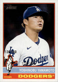 2025 Yoahinobu Yamamoto Topps Heritage BICENTENNIAL 126/200 #172 Los Angeles Dodgers