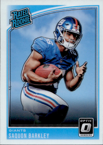 2018 Saquon Barkley Donruss Optic RATED ROOKIE RC #156 New York Giants 3