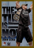 2025 John Cena Topps Chrome WWE THE TIME IS NOW GOLD REFRACTOR 12/50 #TIN-7 Friday Night Smackdown