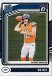 2024 Bo Nix Donruss Optic RATED ROOKIE RC #209 Denver Broncos