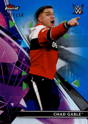 2021 Chad Gable Topps Finest BLUE REFRACTOR 023/150 #49 Friday Night Smackdown