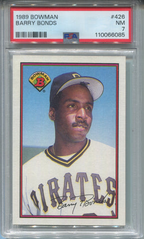 1989 Barry Bonds Bowman PSA 7 #426 Pittsburgh Pirates 6085