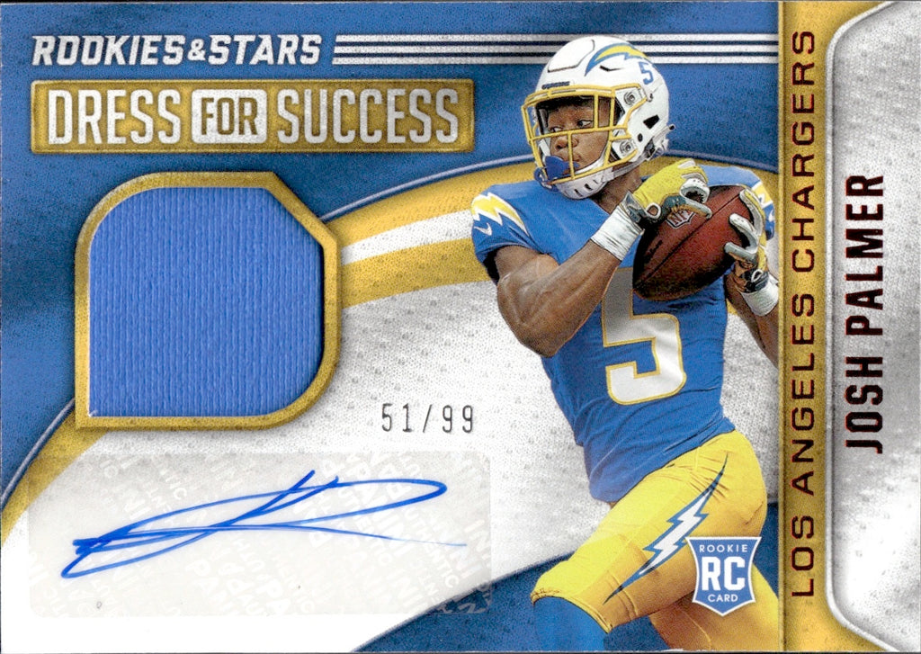 2021 Josh Palmer Panini Rookies & Stars DRESS FOR SUCCESS ROOKIE JERSE 2021 Josh Palmer Panini Rookies & Stars DRESS FOR SUCCESS ROOKIE JERSE