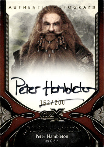 2022 Peter Hambleton as Gloin Cryptozoic CZX Middle-Earth AUTO 162/200 AUTOGRAPH #PH-G