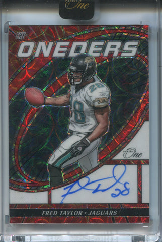 2023 Fred Taylor Panini One RED THE ONEDERS AUTO 25/25 AUTOGRAPH #361 Jacksonville Jaguars