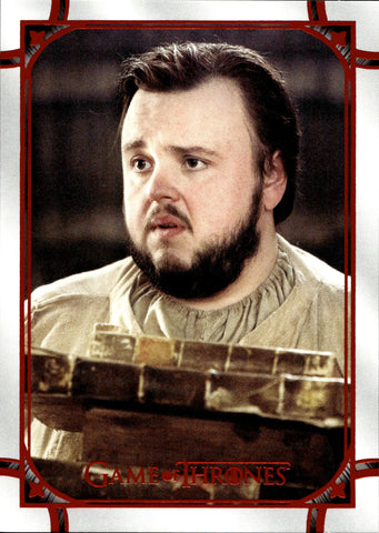 2021 Samwell Tarly Rittenhouse Game of Thrones THE IRON ANNIVERSARY SERIES 1 RED 10/50 #98