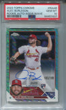 2023 Alec Burleson Topps Chrome AQUA WAVE REFRACTOR ROOKIE AUTO 183/199 AUTOGRAPH RC PSA 10 #RA-AB St. Louis Cardinals 7437