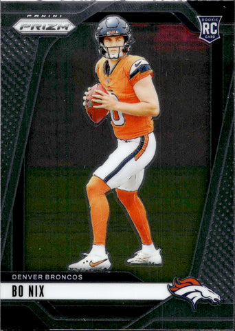 2024 Bo Nix Panini Prizm ROOKIE RC #309 Denver Broncos 4