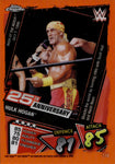 2021 Hulk Hogan Topps Chrome WWE Slam Attax 25TH ANNIVERSARY ORANGE REFRACTOR 24/25 #118 WWE Legend